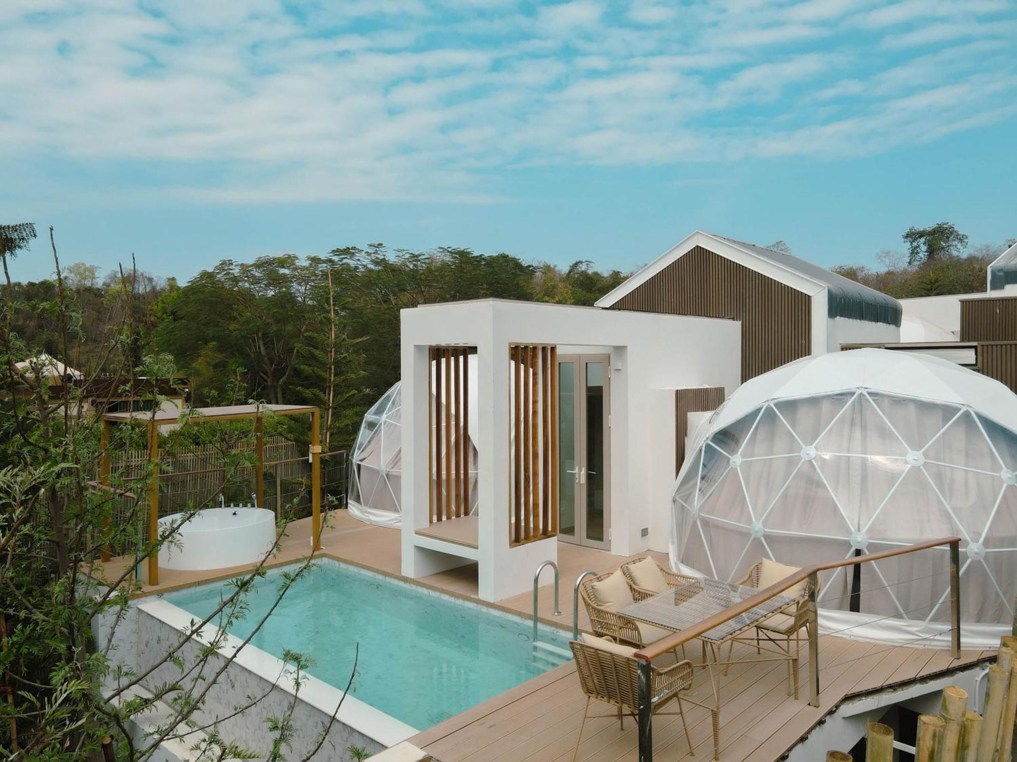 The X10 Nordic Tent And Glamping Pool Villa Khaoyai เขาใหญ่ - Sha Certified Ban Thung Sawang 외부 사진